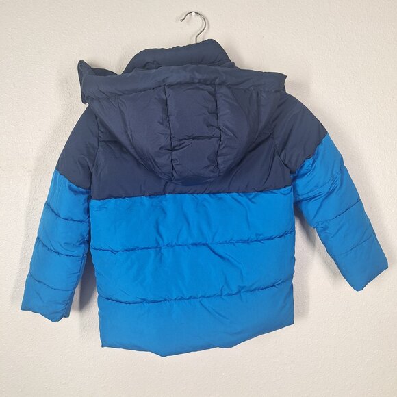 Kids Puffer Jacket ColdControl GAP Blue Size S - Picture 6 of 10